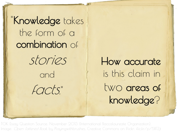 "Knowledge takes the form of a combination of stories and facts." Image: flic.kr/p/5BTZjt